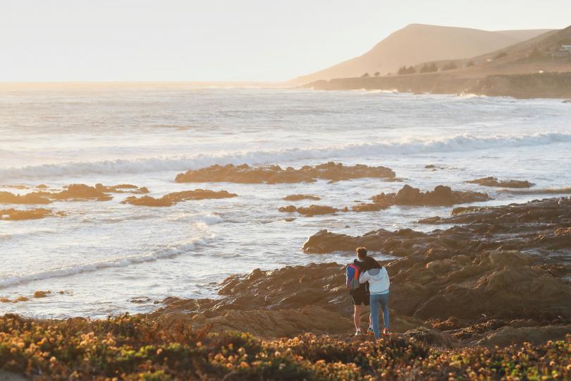 Paysage de bord de côte en Californie