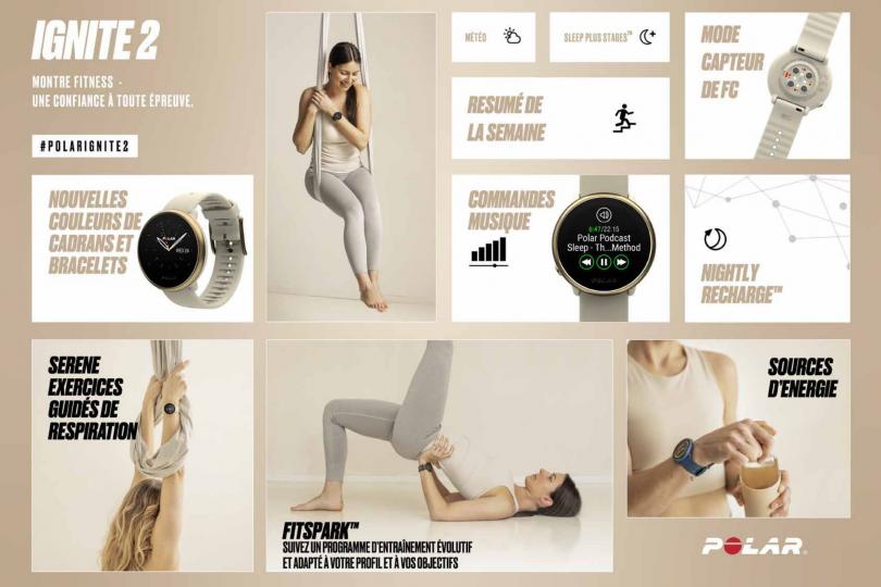 Les fonctionnalités de la Polar Ignite 2