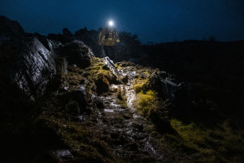 Eclairage de nuit avec la frontale Evadict OnTrail 900
