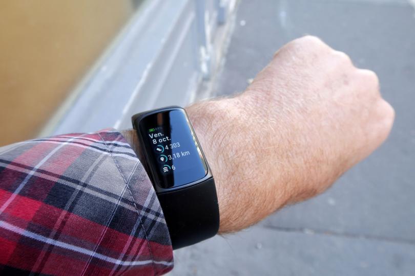 Fitbit Charge 5, activité du jour
