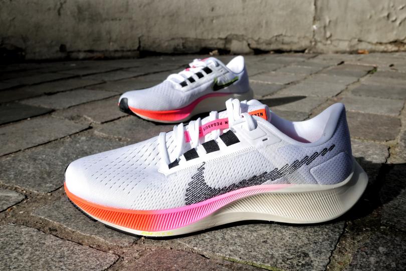 La paire de Nike Pegasus 38 avant de les tester