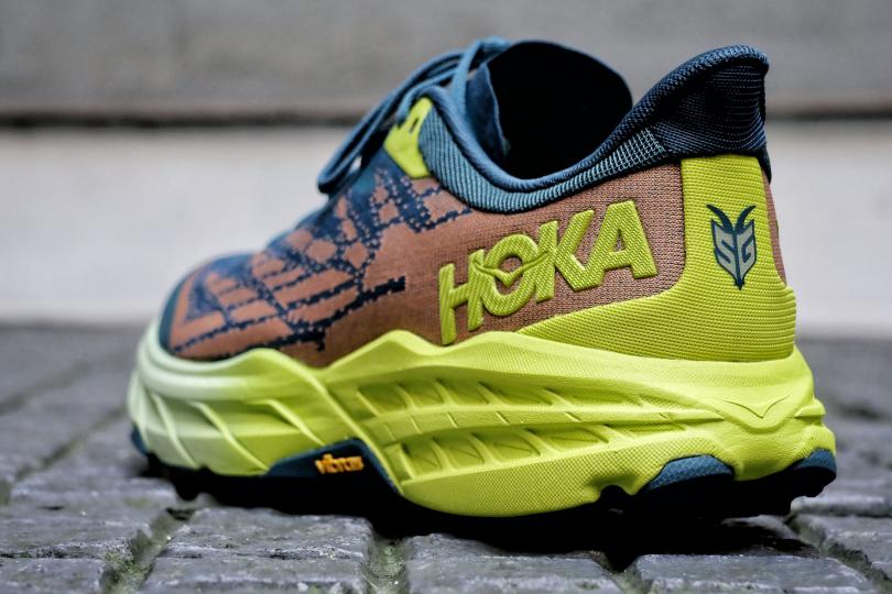 Hoka SpeedGoat 5, zoom sur le talon