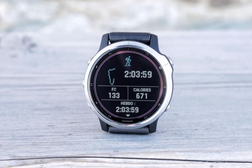 Résumé d'activité sur la Garmin Fenix 6