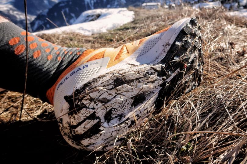 Salomon Pulsar Trail, l'accroche des crampons