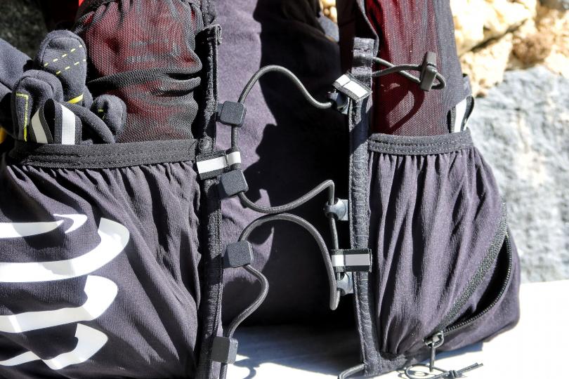 Compressport Ultrun S Pack Evo 10, élastique zig/zag de serrage