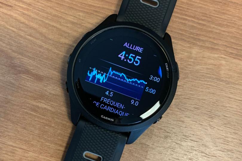 Test de la Garmin Forerunner 265
