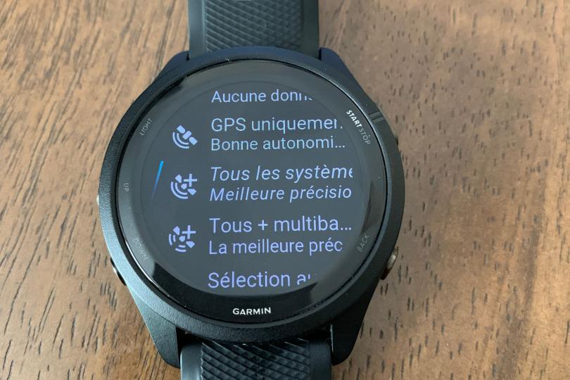 Test de la Garmin Forerunner 265