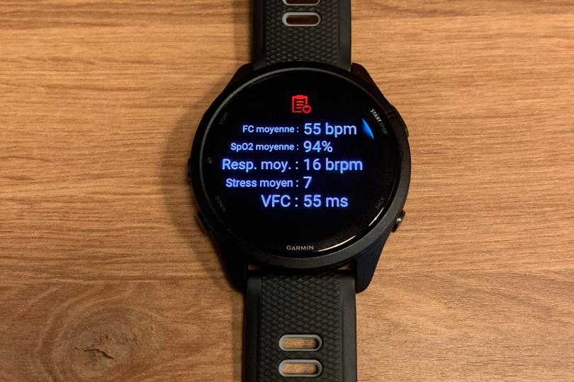 Test de la Garmin Forerunner 265