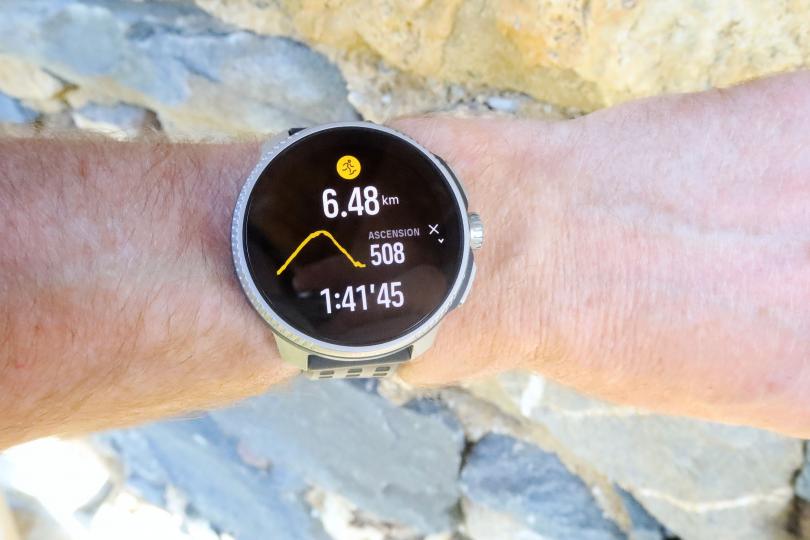 Test de la Suunto Race, profil dénivelé après la sortie