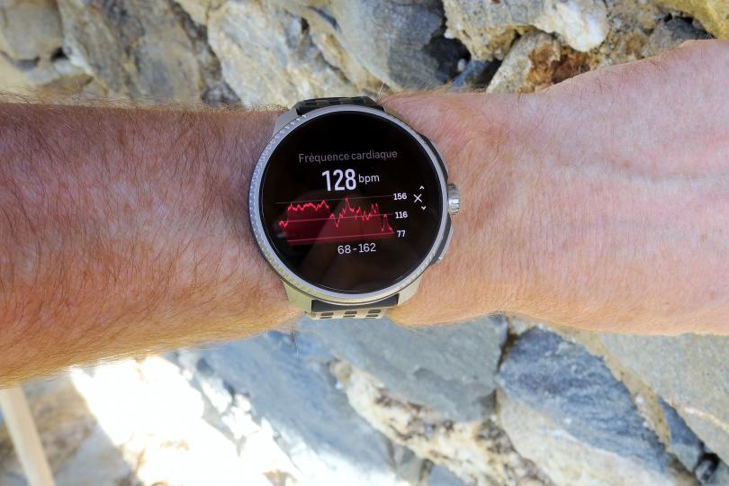 Test de la Suunto Race, histogramme cardio