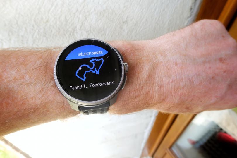 Test de la Suunto Race, synchronisation et suivi de trace GPS / Parcours
