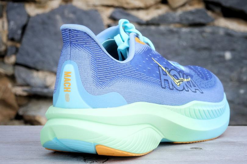 La Hoka Mach 6, vue arrière