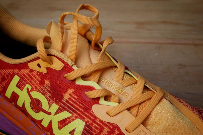 Les lacets des Hoka SpeedGoat 6