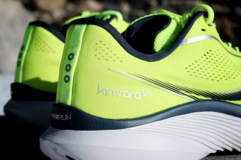 Zoom sur le talon des Saucony Kinvara 15