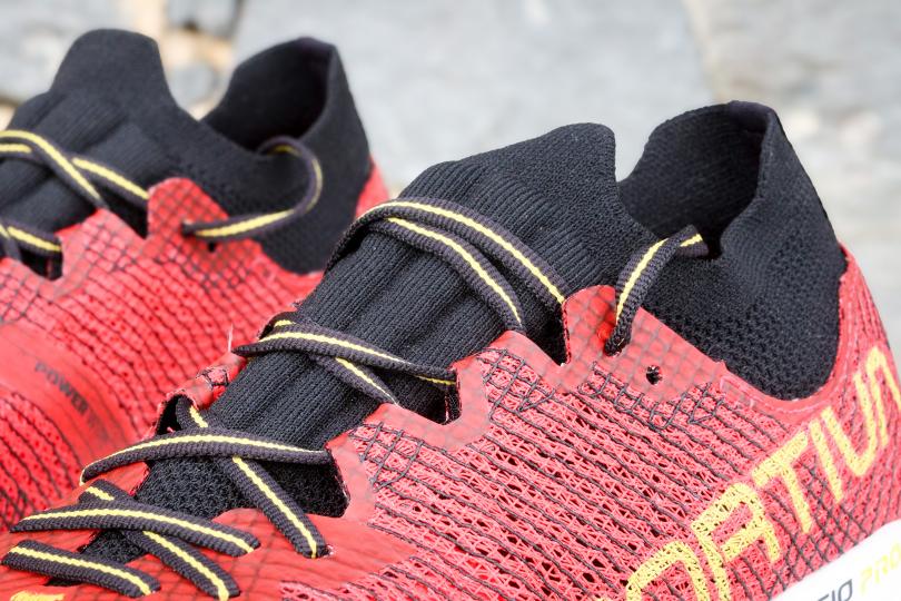 La Sportiva Prodigio Pro, les lacets et le chausson intégré