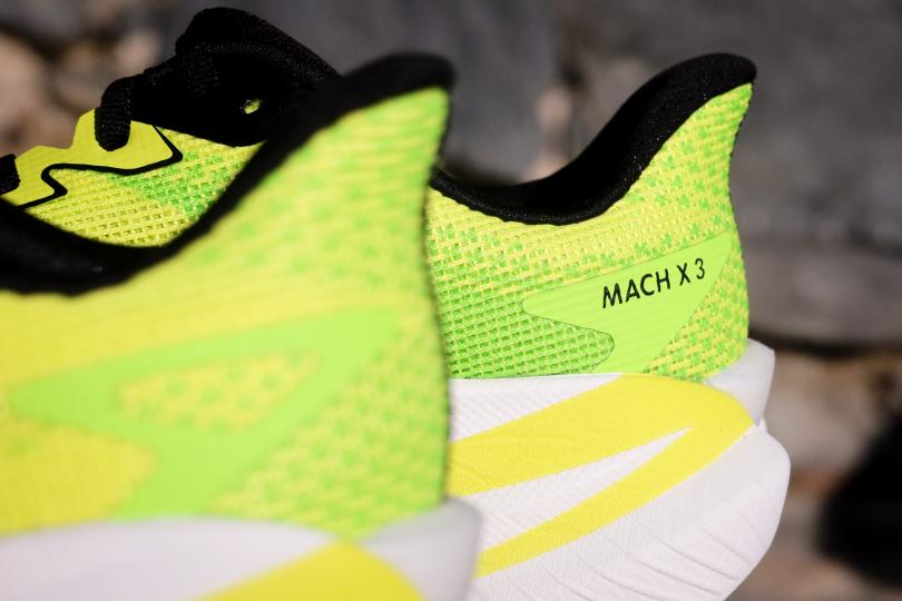 Zoom sur le talon de la Hoka Mach X 3