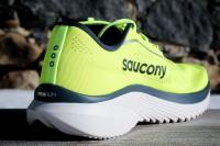 La Saucony Kinvara 15, le talon à l'arrière